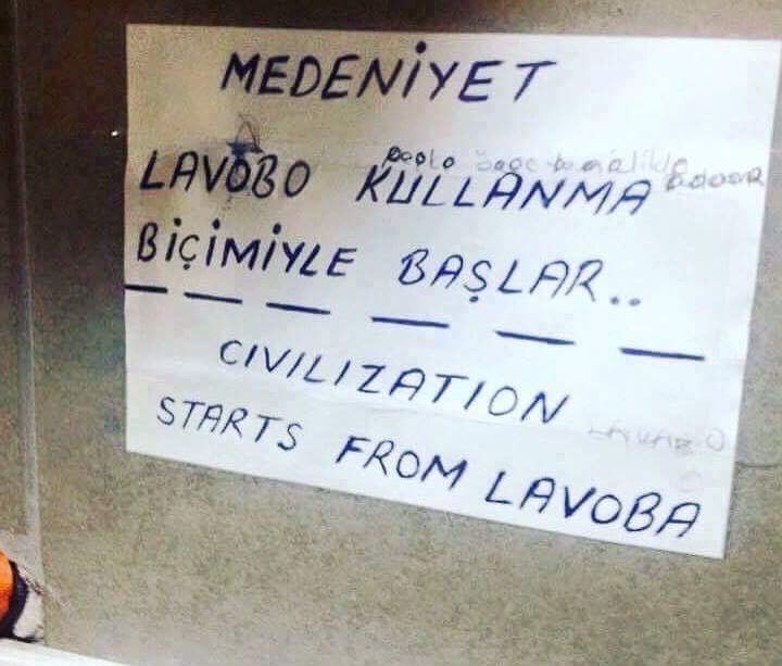 MEDENİYET
LAVOBO KULLANMA...
