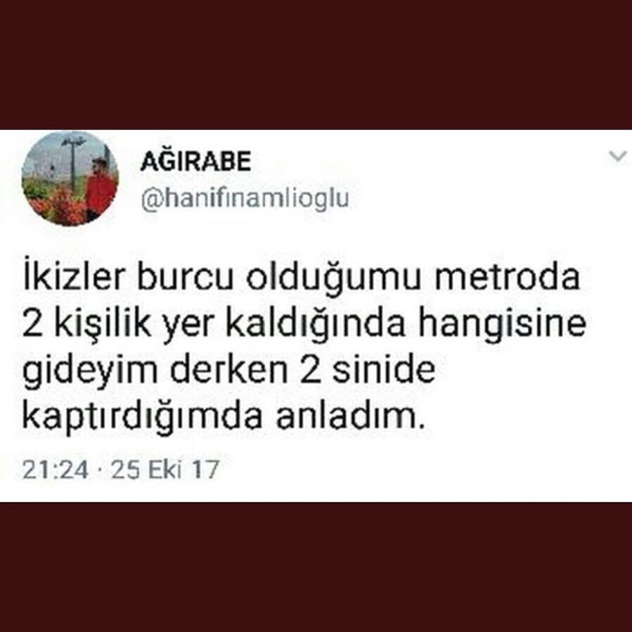 İkizler burcu...