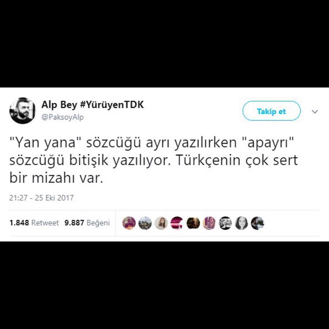 "Yan yana" sözcüğü ayrı...