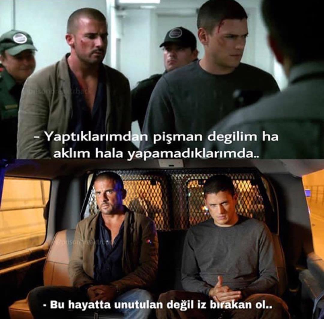 - Yaptıklarımdan pişman...