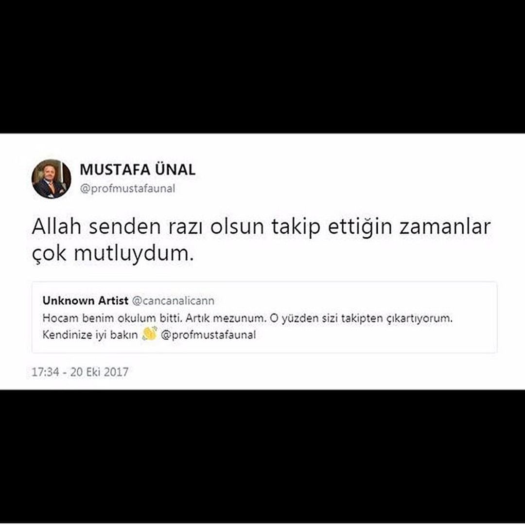 - Allah senden razı olsun...