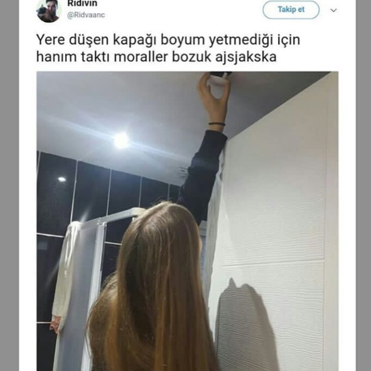 Yere düşen kapağı boyum...