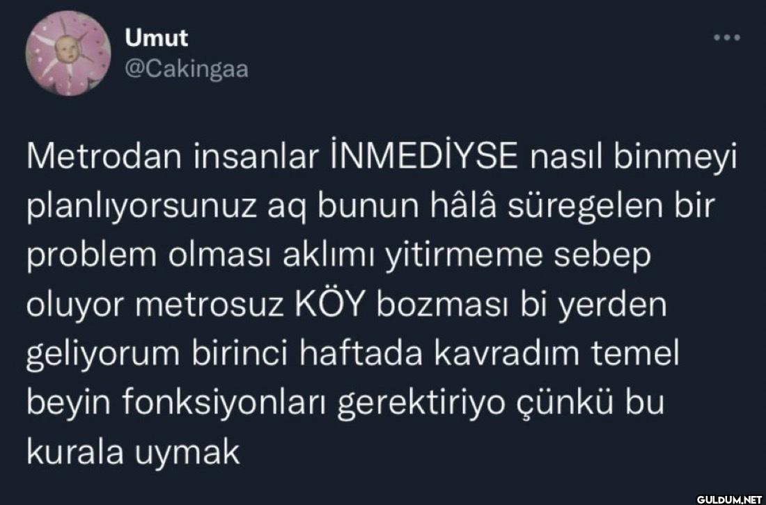 Metrodan insanlar...