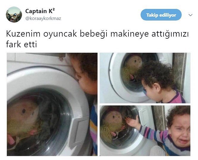 Kuzenim oyuncak bebeği...