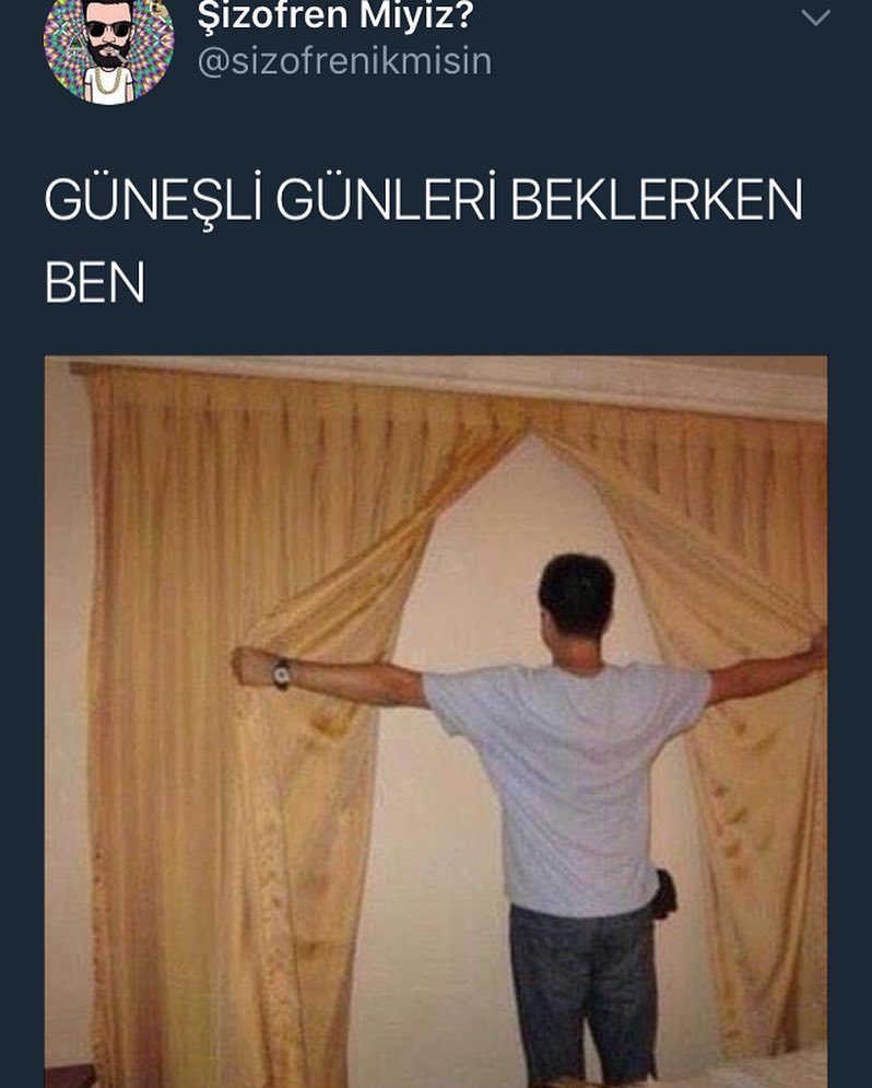 Güneşli günleri beklerken ben