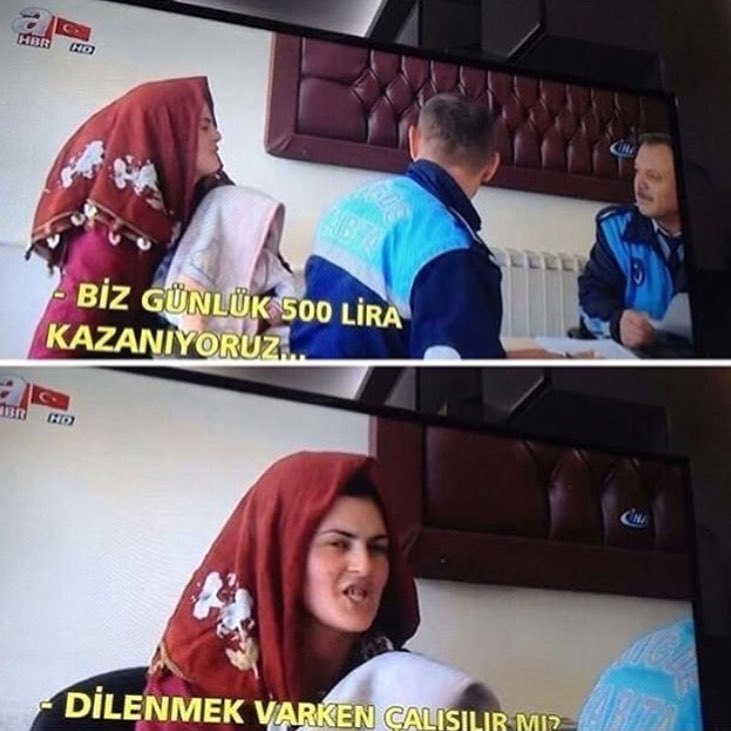 - Biz günde 500 tl...
