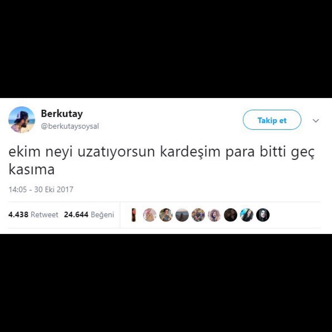 ekim neyi uzatıyorsun...