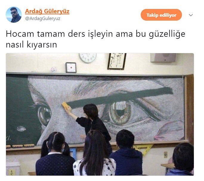 Hocam tamam ders işleyin...