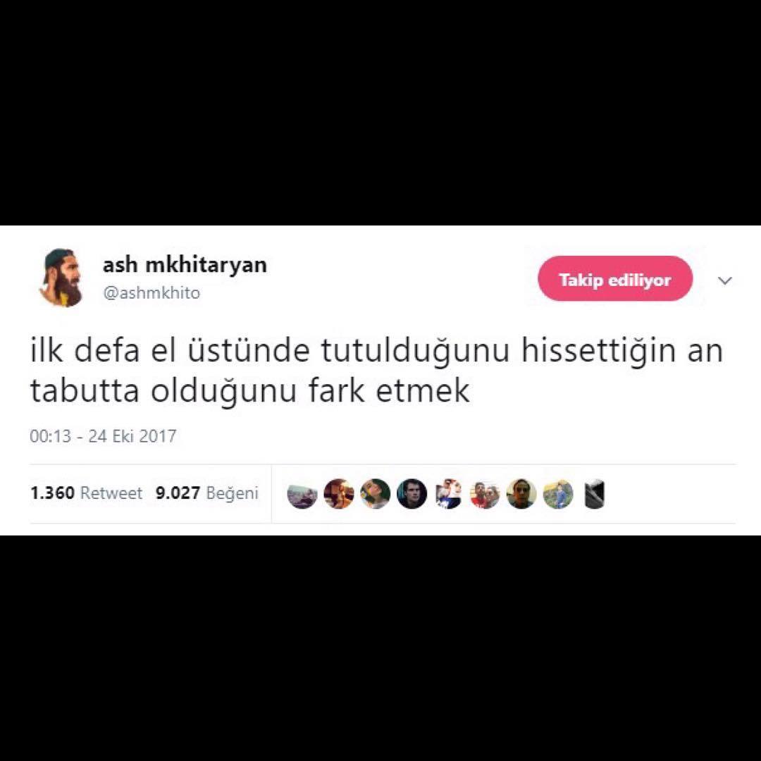 ilk defa el üstünde...
