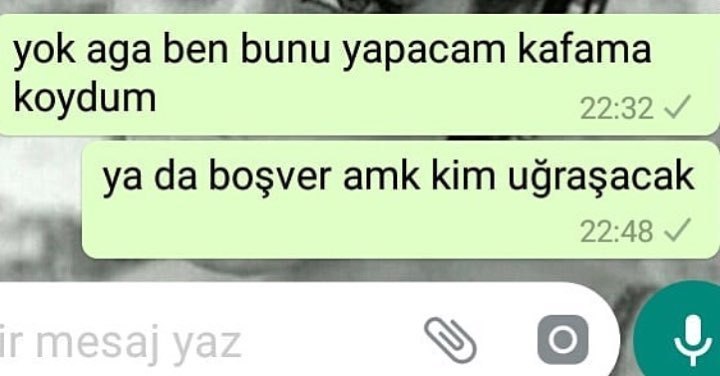 - yok aga ben bunu yapacam...