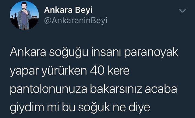 Ankara soğuğu insanı...