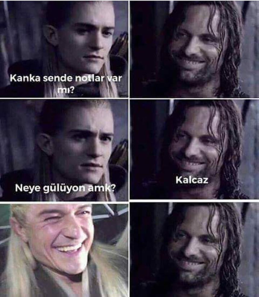 - Kanka sende notlar var...