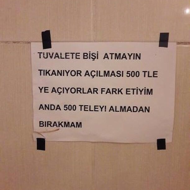 TUVALETE BİŞİ...