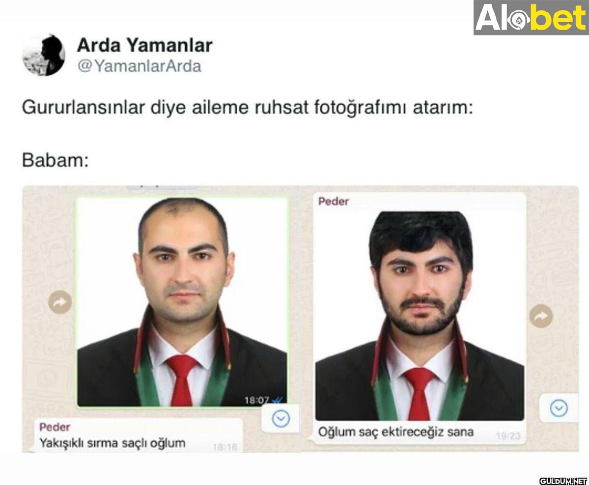 Gururlansınlar diye aileme...