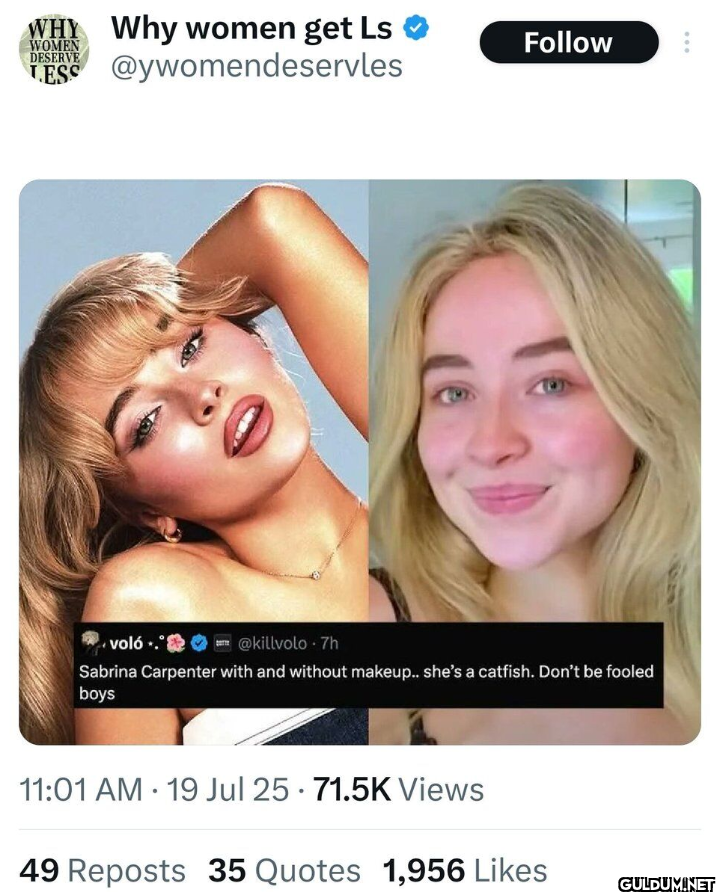 WHY Why women get Ls WOMEN...