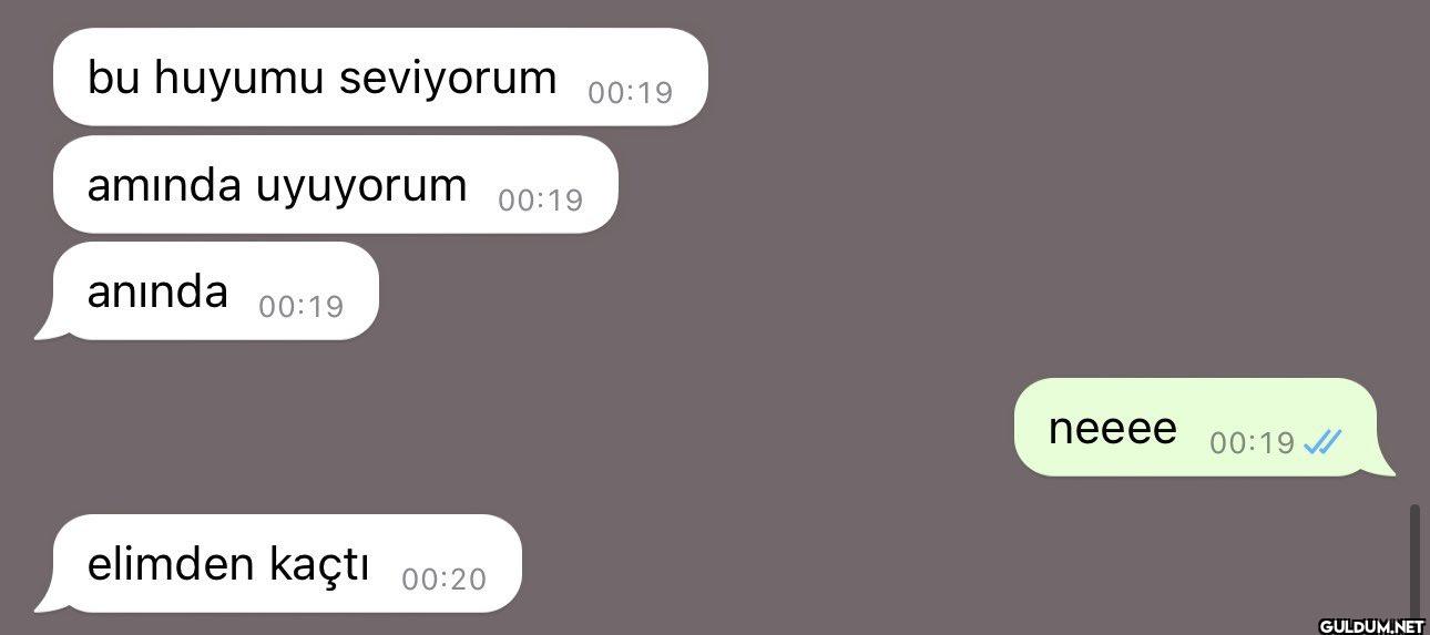 aklı çıktı    bu huyumu...
