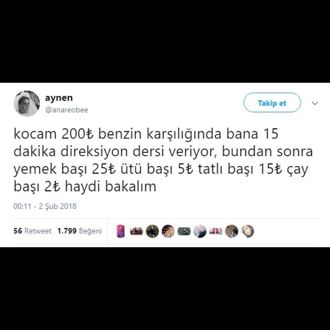 kocam 200tl benzin...