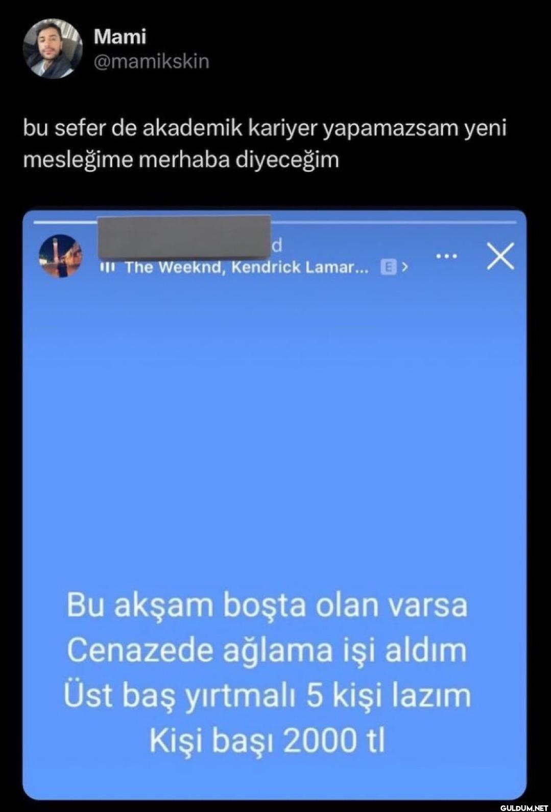 bu sefer de akademik...
