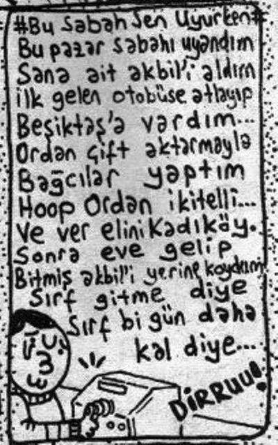 # Bu sabah sen uyurken...