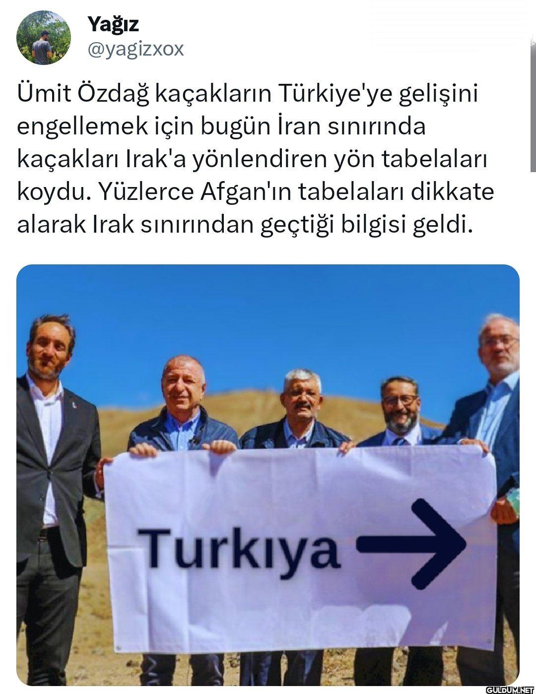 Ümit Özdağ kaçakların...