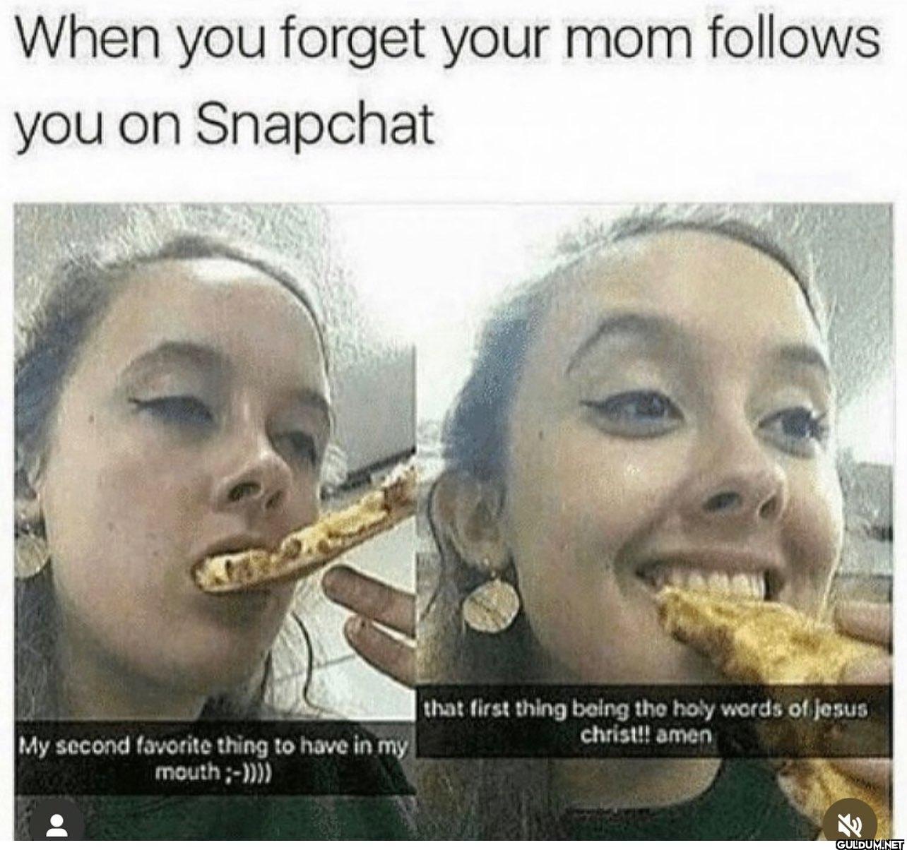 When you forget your mom...