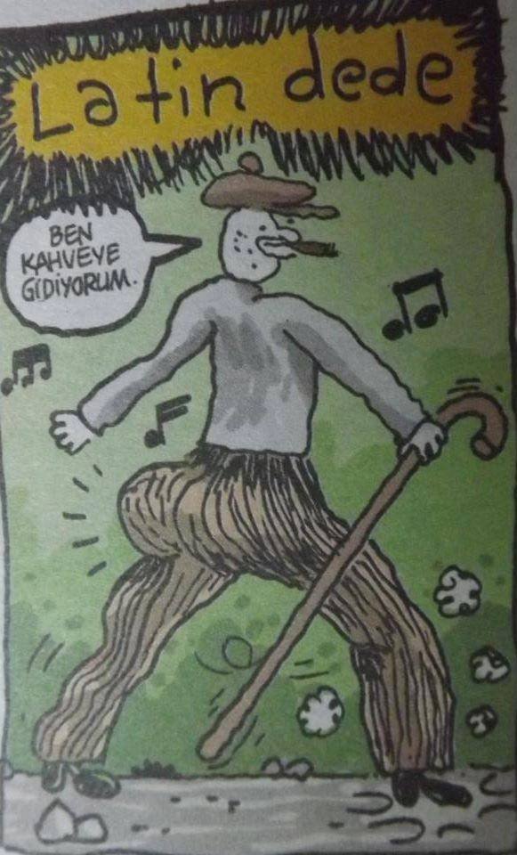 Latin dede: ben kahveye gidiyorum.