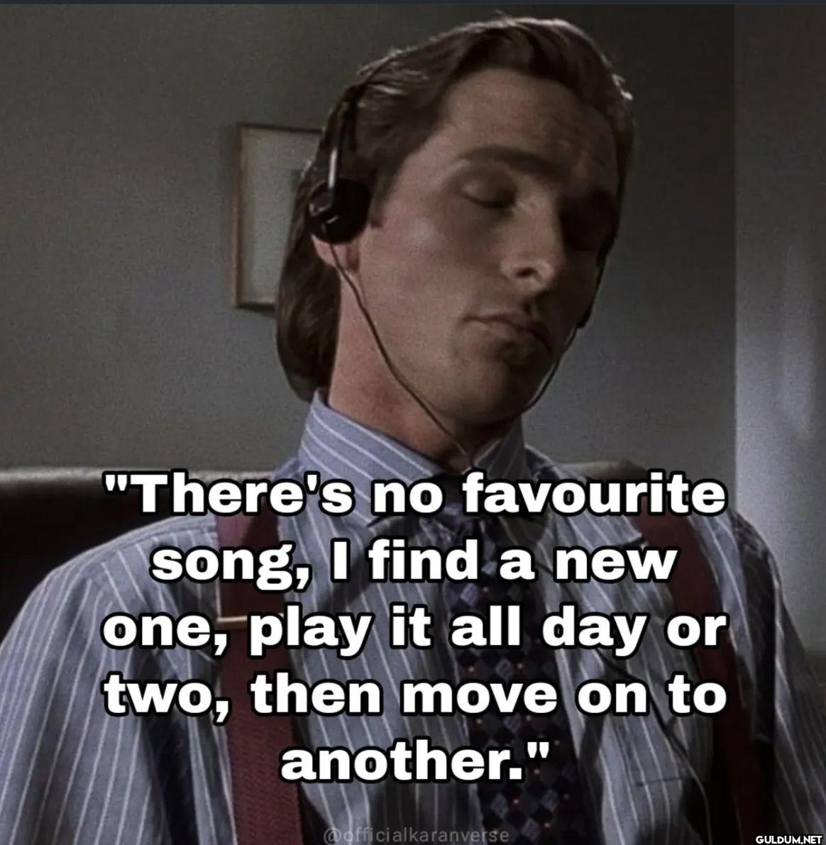 "There's no favourite...