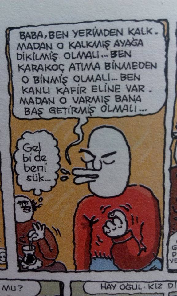 - Baba ,ben yerimden...