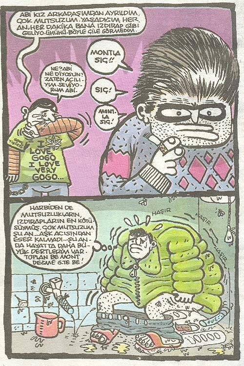 - Abi kız arkadaşımdan...