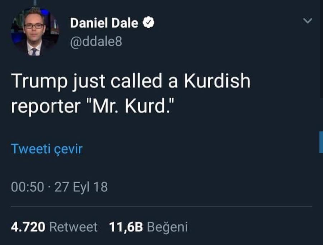 Trump Kürt muhabiri mr....