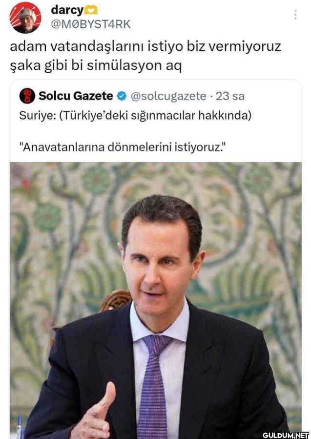 adam vatandaşlarını istiyo...