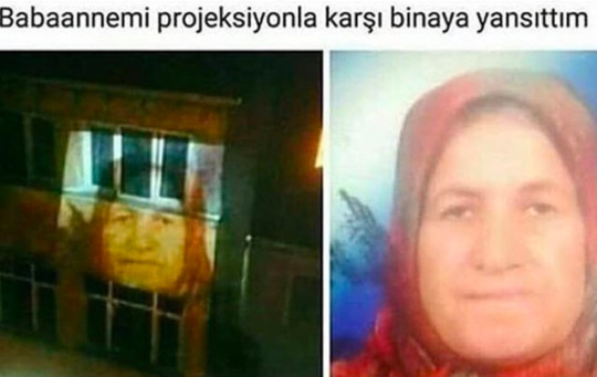 Babaannemi projeksiyonla...