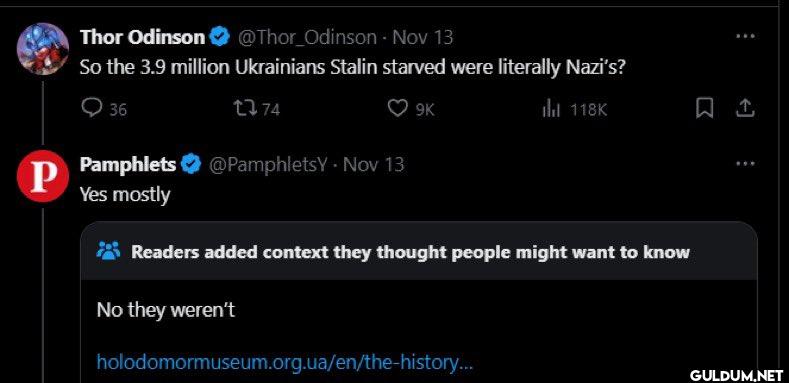 Odinson - Nov 13 So the...
