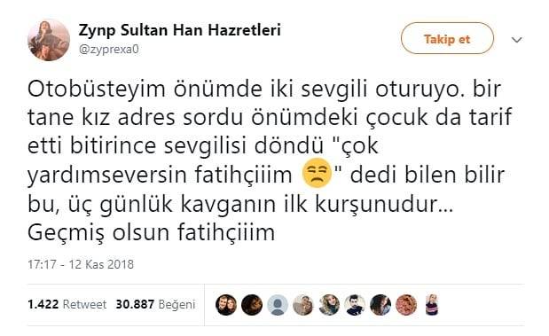 Zynp Sultan Han Hazretleri @zyprexa Takip et Otobüsteyim önümde iki ...