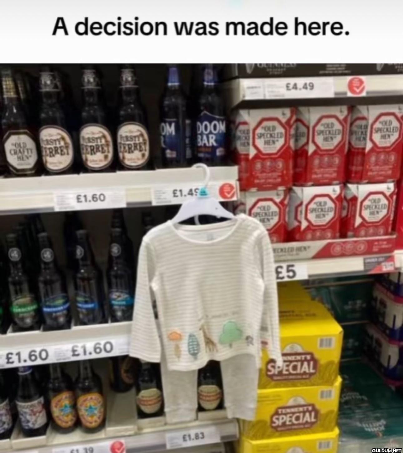 A decision was made here....