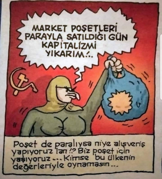 Market poşetleri parayla...