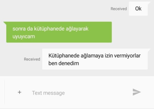 - sonra da kütüphanede...