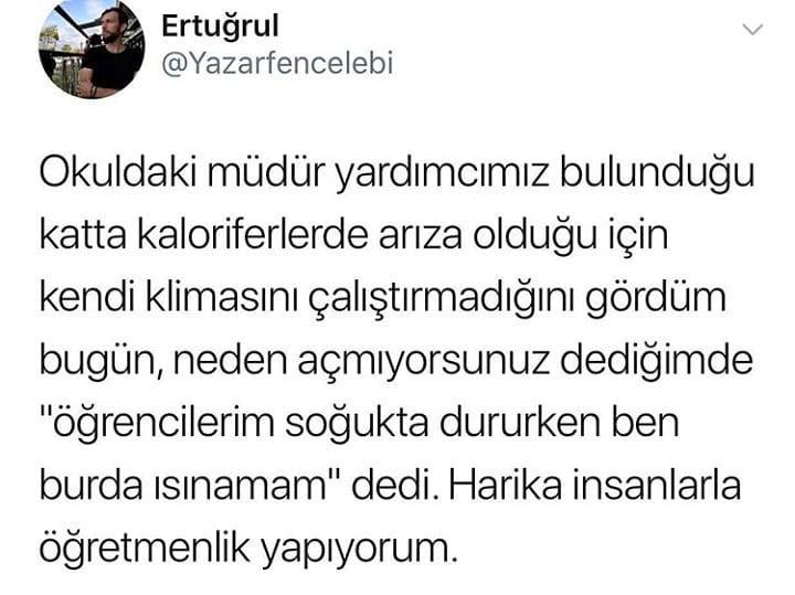 Okuldaki müdür...