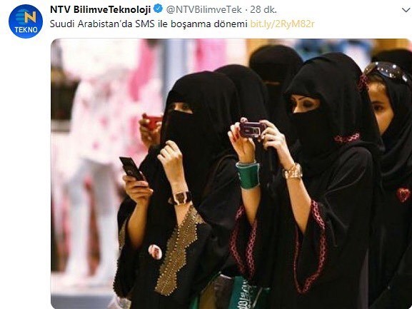 Suudi Arabistan'da SMS ile...
