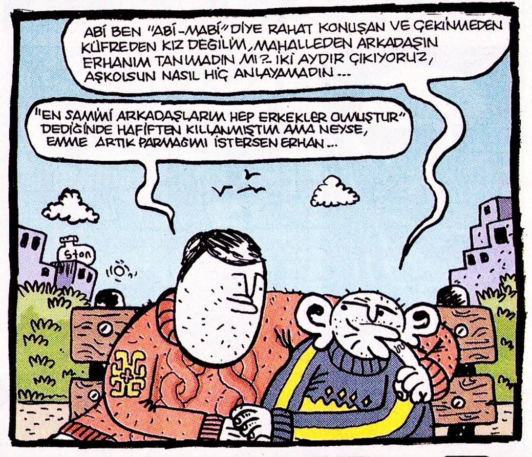 - Abi ben "Abi-mabi" diye...