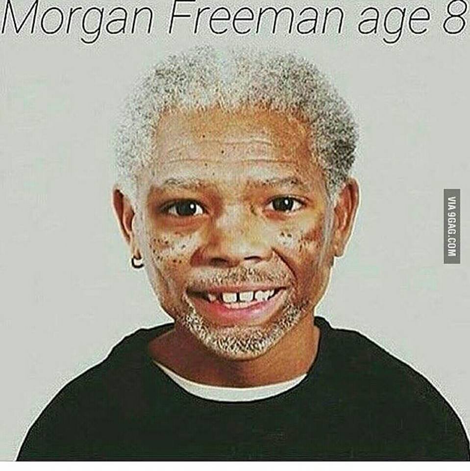 Morgan Freeman age 8