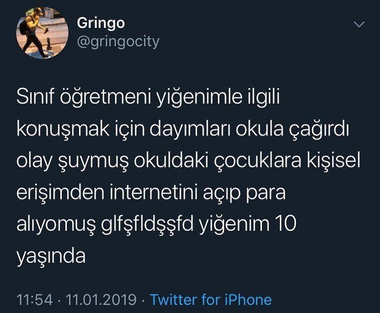 Sinif öğretmeni yiğenimle...