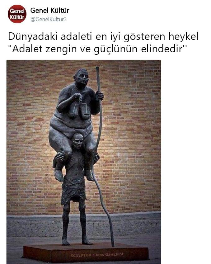 Dünyadaki adaleti en iyi...