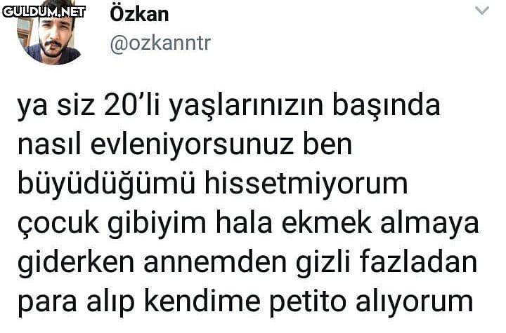 ya siz 20'li yaşlarinızın...
