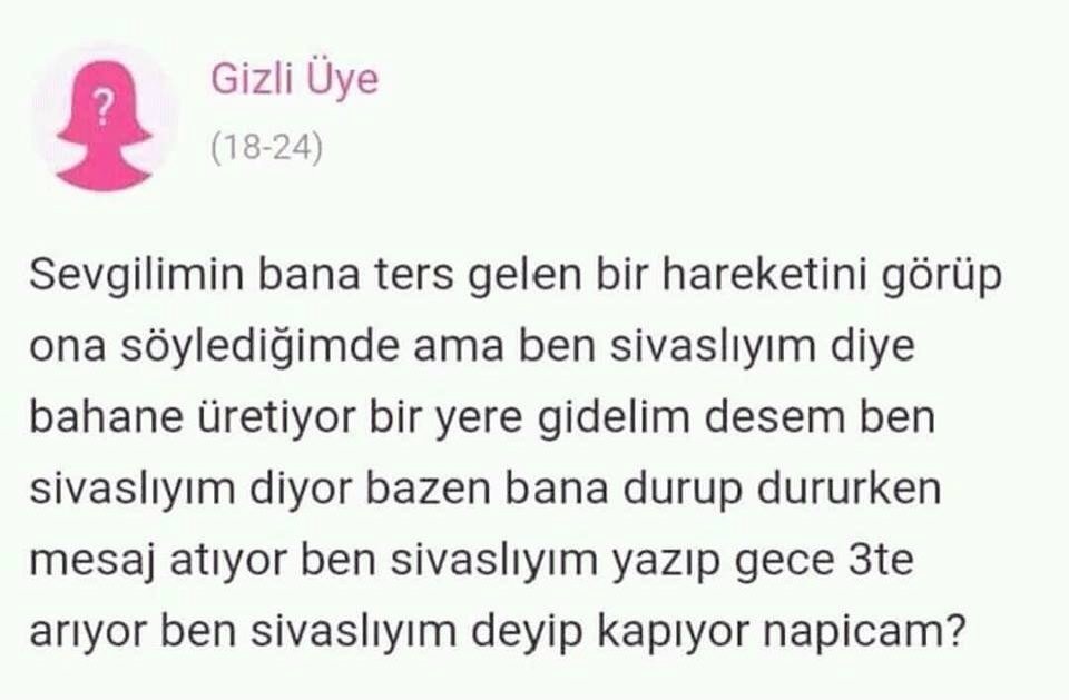 Yine mi sen sivaslı?...