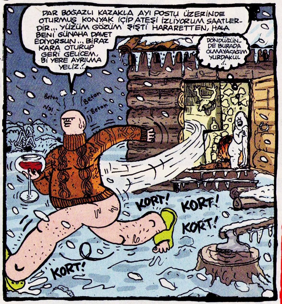 - Dar boğazlı kazakla ayı...