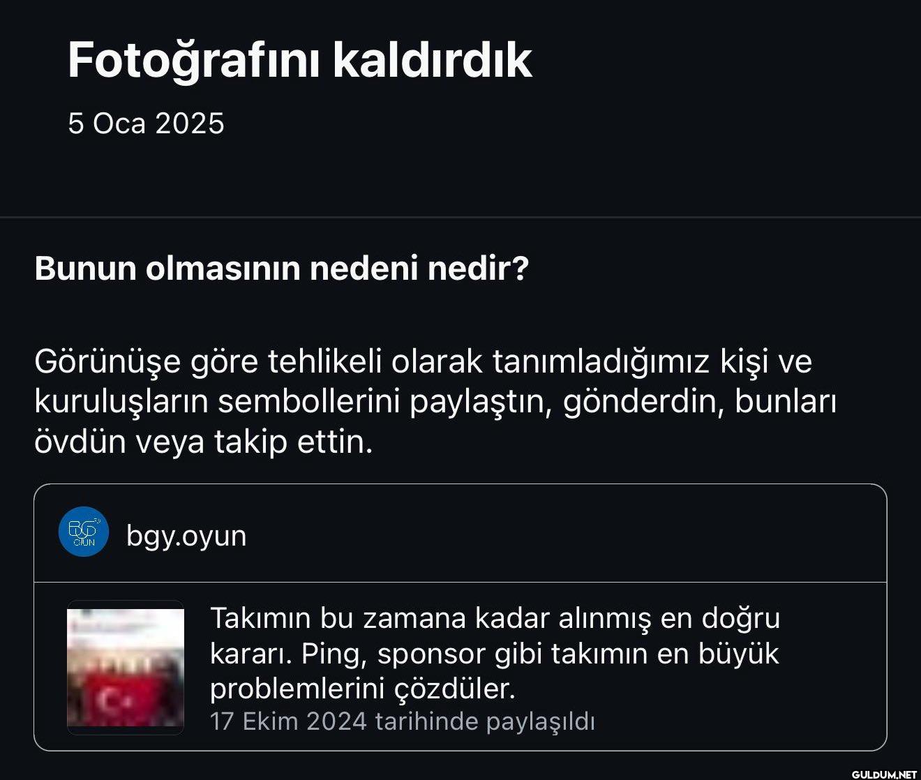 Oyun hesabımızdan Türk...