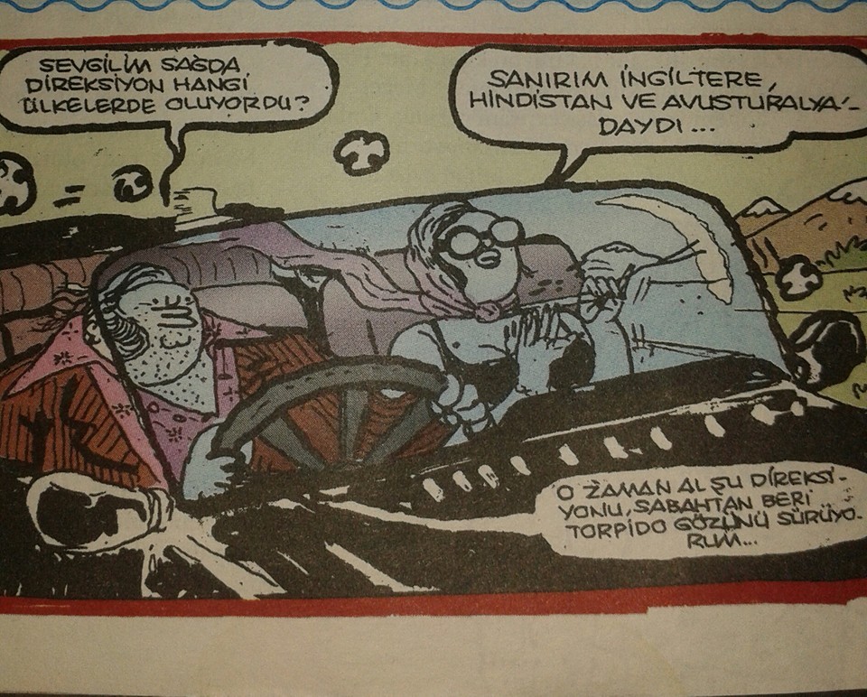 - Sevgilim sağda...