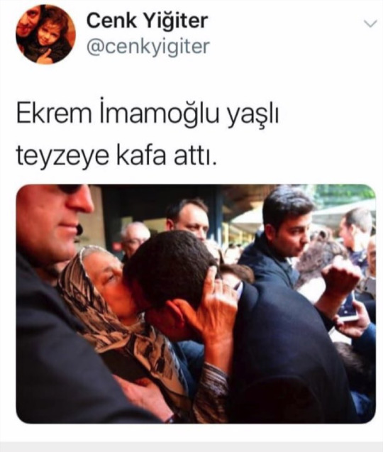 - Ekrem İmamoğlu yaşlı...