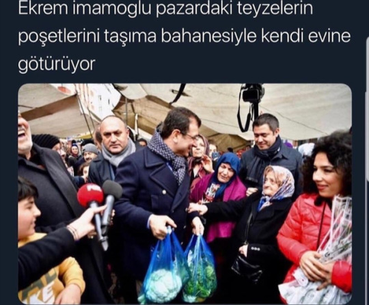 - Ekrem İmamoğlu yaşlı...